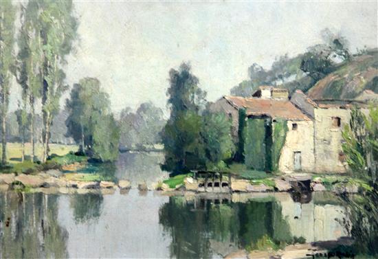 § Georges Robin (1903-2003) Moulin Pres du Clisson Vendée 9 x 13.25in.